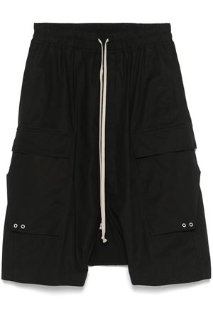 Cargo in cotone nero RICK OWENS | RU01E5389P09